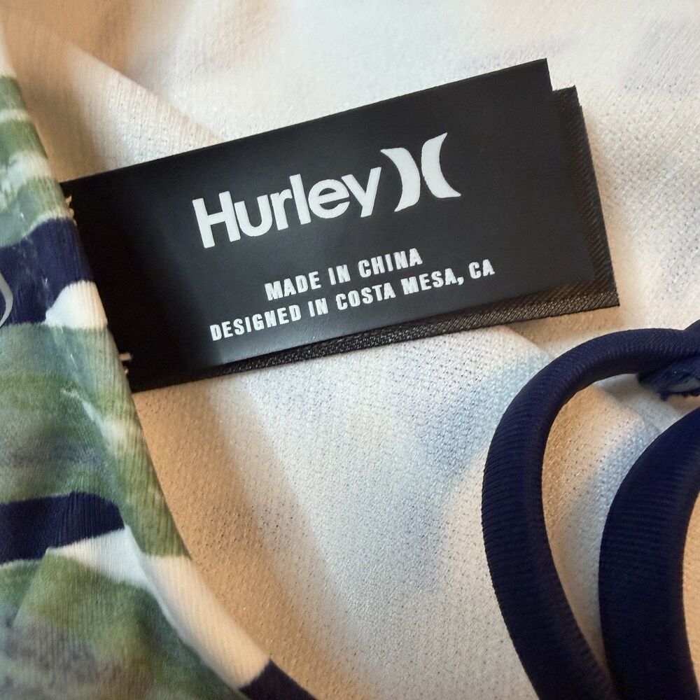 Hurley One Piece Swimsuit Womens XLarge Tropical Floral Bathing Suit Strappy - Picture 6 of 10
